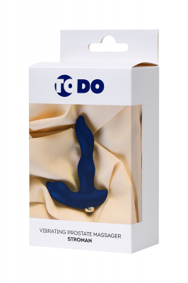 Вибростимулятор простаты ToDo by Toyfa Stroman, силикон, синий, 14,5 см арт. 359002