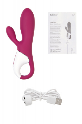 Вибратор Satisfyer Hot Bunny с клиторальным стимулятором, красный арт. 4001678