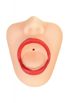 Мастурбатор реалистичный  TOYFA Juicy Pussy Juicy Lips, рот, TPR, телесный, 12,6 см арт. 893005