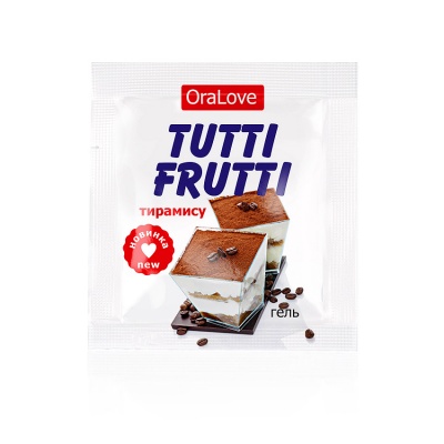 ГЕЛЬ "TUTTI-FRUTTI "СВЕЖАЯ СМОРОДИНА" серии "OraLove" одноразовая упаковка 4 г  арт. LB- арт. LB-30019t