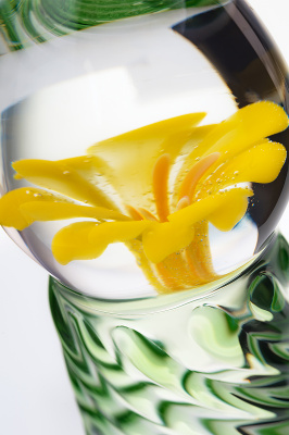 Нереалистичный фаллоимитатор Sexus Glass, стекло, прозрачный, 16,5 см арт. 912182