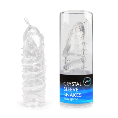 НАСАДКА ЗАКРЫТАЯ "CRYSTAL SLEEVE SNAKES" в форме змеи арт. EE-10104 арт. EE-10104