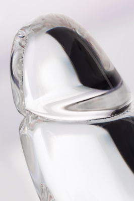 Нереалистичный фаллоимитатор Sexus Glass, стекло, прозрачный, 17,5 см арт. 912039