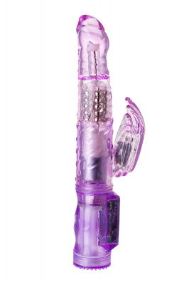 Вибратор с клиторальным стимулятором TOYFA A-Toys  High-Tech fantasy , TPE, Фиолетовый, 22 см арт. 7