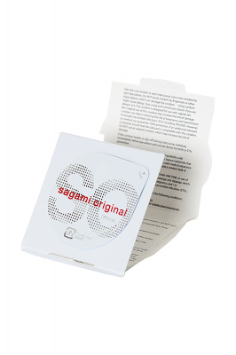 Презервативы Sagami, original 0.02, полиуретан, ультратонкие, гладкие, 18 см, 5,8 см, 1 шт. арт. 708