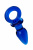 Анальная втулка Sexus Glass, стекло, синяя, 14 см, Ø 3,5 см арт. 912252