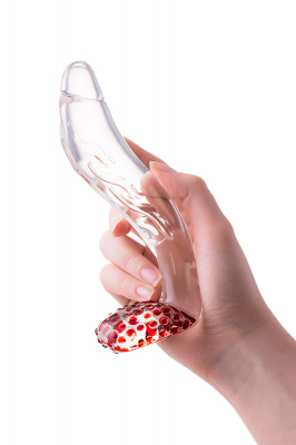 Нереалистичный фаллоимитатор Sexus Glass, стекло, прозрачный, 17,5 см арт. 912039