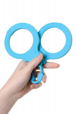 Силиконовые наручники A-Toys by TOYFA, силикон, голубые, 33 см арт. 766001