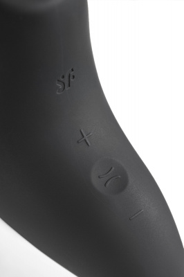 Вакуум-волновой стимулятор клитора Satisfyer Magnetic Deep Pulse, силикон, черный, 11,6 см арт. J2018-149-3