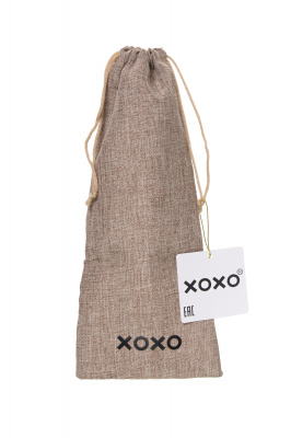 Мешочек XOXO, текстиль, коричневый, 34*14,5 см арт. 253002