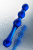 Двусторонний фаллоимитатор Sexus Glass, стекло, синий, 20,5 см арт. 912151