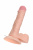 Реалистичный вибратор TOYFA RealStick Nude, PVC, телесный, 7 режимов вибрации, 17 см арт. 581005