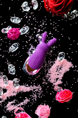 Стимулятор эрогенных зон Eromantica BUNNY, силикон, фиолетовый, 21,5 арт. 120301