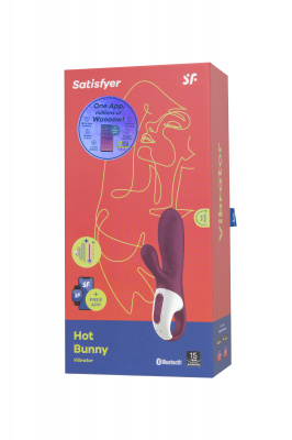 Вибратор Satisfyer Hot Bunny с клиторальным стимулятором, красный арт. 4001678