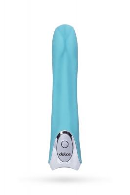 Вибратор TOYFA Dolce Tyler, силикон, бирюзовый, 16,5см арт. 591003