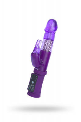 Вибратор с клиторальным стимулятором TOYFA A-Toys  , TPR, Фиолетовый, 22 см арт. 765009