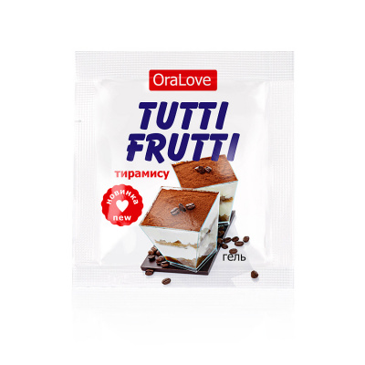 ГЕЛЬ "TUTTI-FRUTTI "СВЕЖАЯ СМОРОДИНА" серии "OraLove" одноразовая упаковка 4 г  арт. LB- арт. LB-30019t