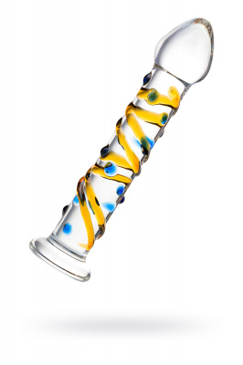 Нереалистичный фаллоимитатор Sexus Glass, стекло, прозрачный, 17,5 см арт. 912093