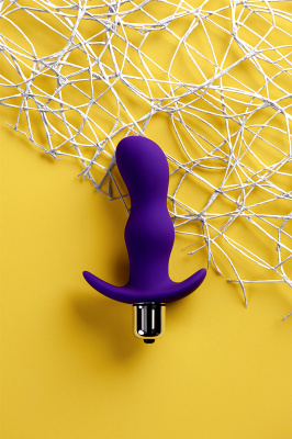 Анальная пробка с вибрацией A-Toys by TOYFA размера S, силикон, фиолетовая, 11,2 см арт. 761313