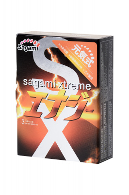 Презервативы латексные Sagami Xtreme Energy №3, 19 см арт. 724/1