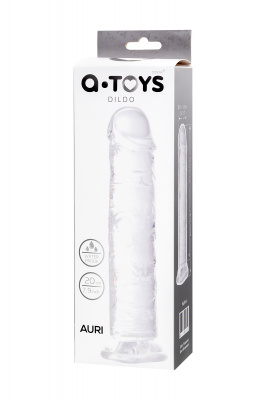 Фаллоимитатор A-Toys by TOYFA  Auri, TPE, прозрачный, 20 см арт. 762014