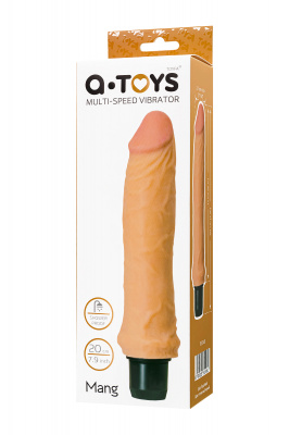 Реалистичный вибратор A-Toys by TOYFA Mang, TPE, телесный, 20 см арт. 761048