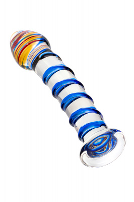 Нереалистичный фаллоимитатор Sexus Glass, стекло, прозрачный, 18 см арт. 912069