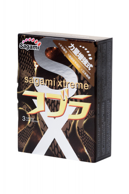 Презервативы латексные Sagami Xtreme Cobra №3, 19 см арт. 723/1