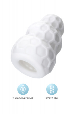 Мастурбатор A-Toys Flaff, TPE, белый, 8см, Ø 2,9 см арт. 763014