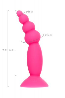 Анальная втулка A-Toys by TOYFA Hild, силикон, розовый, 11 см арт. 761324