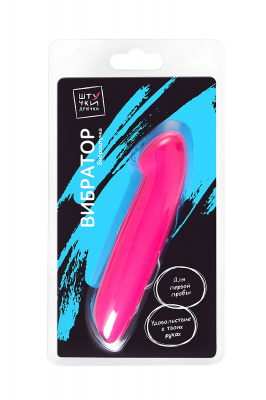 Вибратор Штучки-Дрючки, ABC-пластик, розовый, 12 см арт. 690019