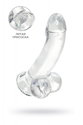 Реалистичный фаллоимитатор A-Toys by TOYFA Cryst, TPE, прозрачный, 15 см арт. 762005