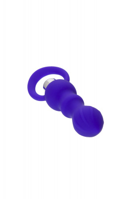 Анальная втулка ToDo by Toyfa Curvy, силикон, фиолетовая, 14 см, Ø 3,2 см арт. 358009
