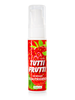 ГЕЛЬ "TUTTI-FRUTTI ЗЕМЛЯНИКА" серии "OraLove" 30г  арт. LB-30002 арт. LB-30002
