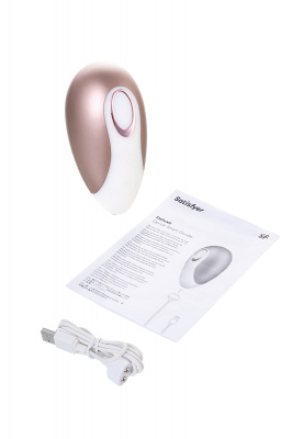 Вакуум-волновой бесконтактный стимулятор клитора Satisfyer Pro Deluxe NG, ABS пластик, розовый, 11см