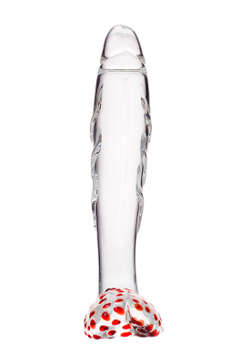 Нереалистичный фаллоимитатор Sexus Glass, стекло, прозрачный, 17,5 см арт. 912039