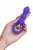 Анальная втулка ToDo by Toyfa Curvy, силикон, фиолетовая, 14 см, Ø 3,2 см арт. 358009