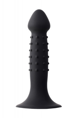 Анальный фаллоимитатор A-Toys Spikn, силикон, черный, 14 см арт. 761320