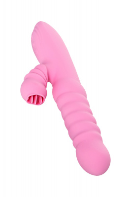 Вибратор JOS Lixy, с функцией Up&Down, силикон, розовый, 23 см арт. 783037