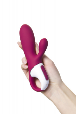 Вибратор Satisfyer Hot Bunny с клиторальным стимулятором, красный арт. 4001678