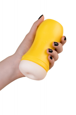 Мастурбатор TOYFA A-Toys, анус, желтый/телесный, 14 см арт. 763007