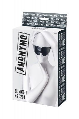Маска Anonymo, PU кожа, черная, 26,5 см арт. 310203