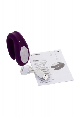 Многофункциональный стимулятор для пар Satisfyer Partner Double Joy, Силикон, Фиолетовый, 18 см арт. J2008-16-3