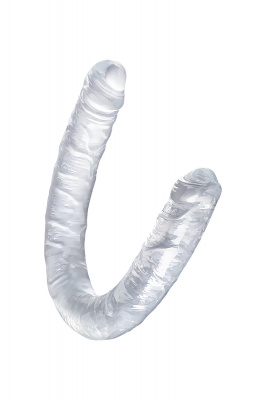 Фаллоимитатор двусторонний TOYFA Double Dildo, TPR, прозрачный, 40 см арт. 882022