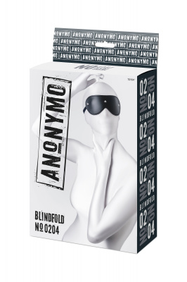 Маска Anonymo, PU кожа, черная, 24 см арт. 310204