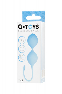 Вагинальные шарики TOYFA A-Toys, Силикон, Голубой, Ø 3,5 см арт. 764004