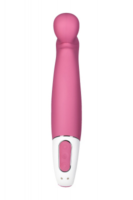 Нереалистичный вибратор Satisfyer Vibes Petting Hippo, силикон, красный, 22,9 см. арт. EE73-874-1017