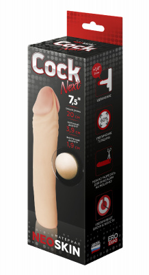 ФАЛЛОУДЛИНИТЕЛЬ КИБЕРКОЖА "COCK NEXT" L 200 мм D 38 мм, артикул 690303 арт. 690303