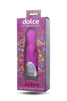 Вибратор TOYFA Dolce Jaden, силикон, розовый, 12,5см арт. 591006