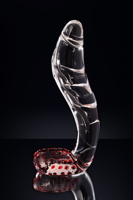 Нереалистичный фаллоимитатор Sexus Glass, стекло, прозрачный, 17,5 см арт. 912039
